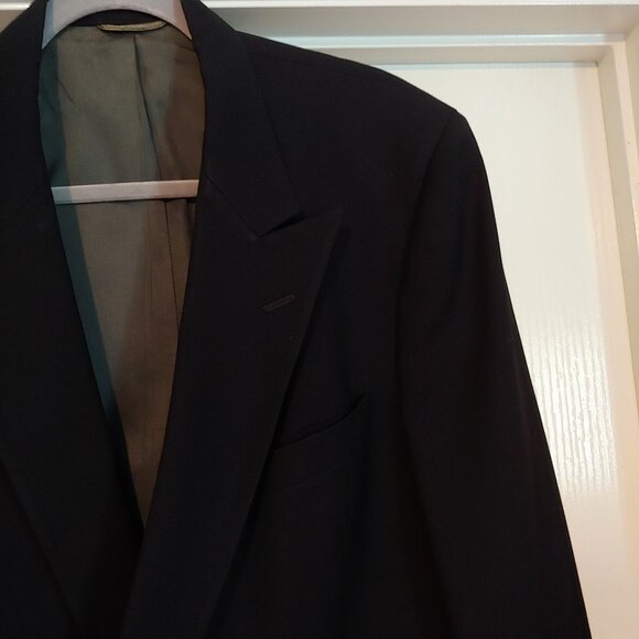 Christian Dior Monsieur Black Sports Coat Blazer Gold Buttons 44L - Picture 4 of 15